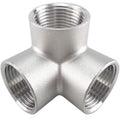 AGUTEA 304 Stainless Steel Street Elbow Pipe Fitting, 3 way, NPT Male Pipe to NPT Female 304 Stainless Pipe Fitting (Pack of 1) (1/2 INCH)