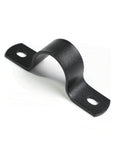AGUTEA Black U-Clamps Metal Pipe Clamps 2-Hole U-Brackets Suitable for DIY Pipe Fixing
