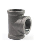 AGUTEA black wrought iron tee fitting Gland holder T-connector Floor fitting Straight rod tee connector 1/2inch 3/4 inch 1inch