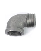 AGUTEA Black malleable cast iron 90 degree elbow fittings female to male interconnects connectors and fittings for vintage DIY furniture tables and shelves