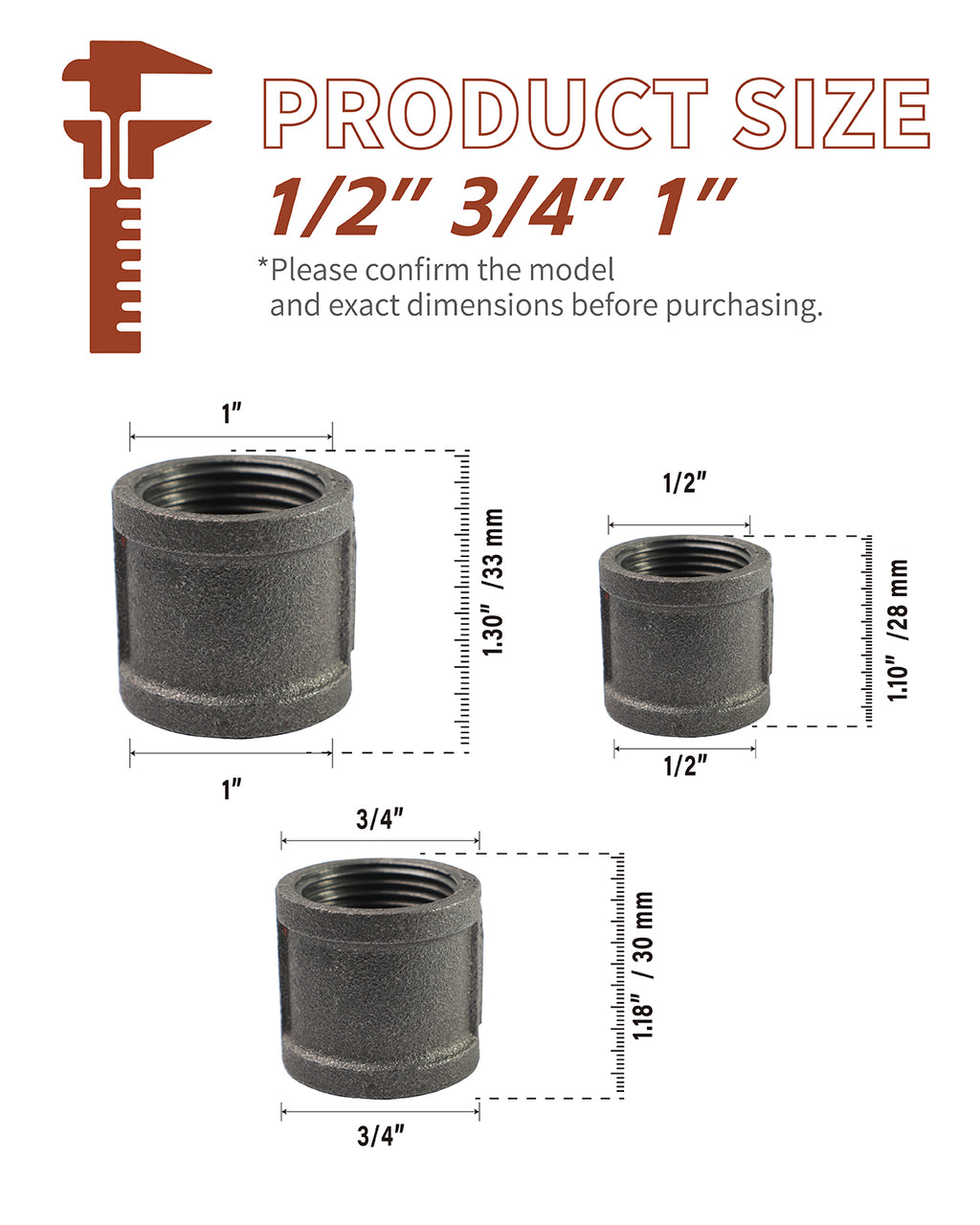 AGUTEA Heavy Duty Cast Iron Pipe Flange - Industrial Black Floor Flange for Shelving, Table Legs, Pipe Systems